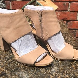 Suede Block Heel Sandals